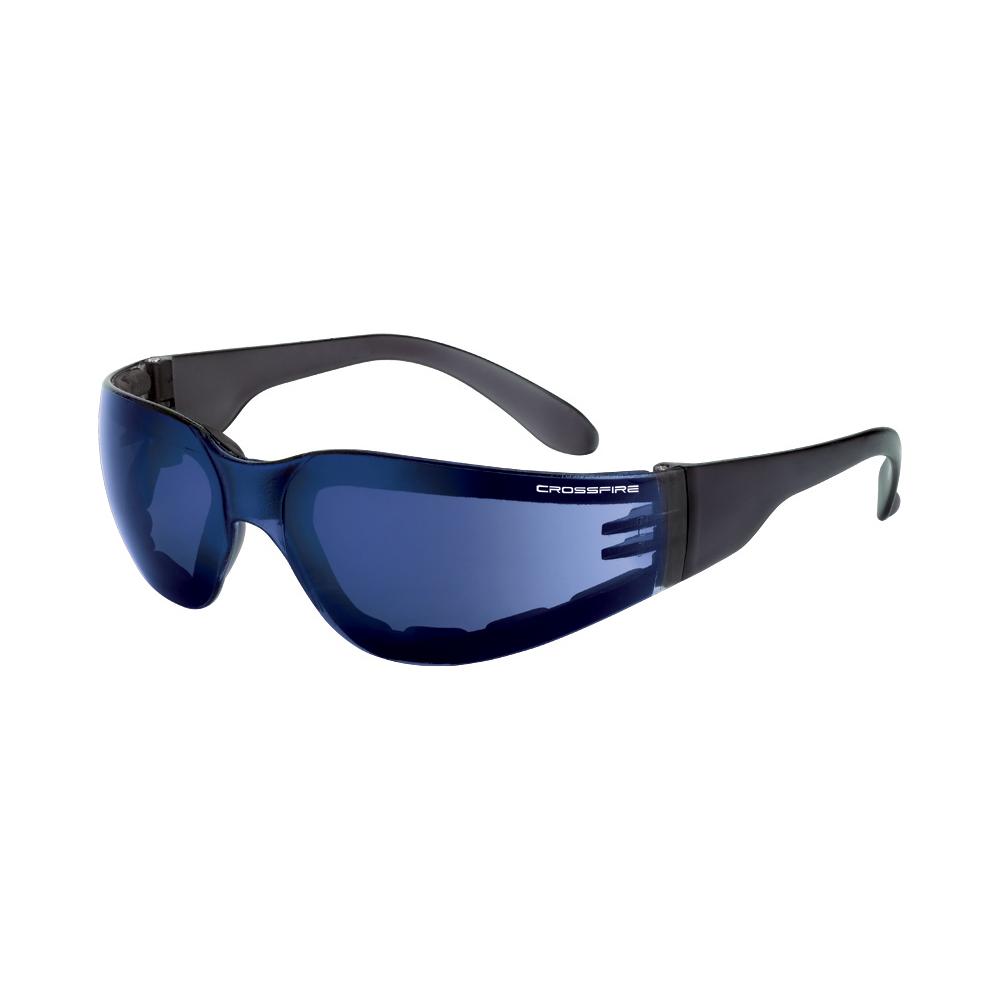 Shield Foam Lined Safety Eyewear - Blue Mirror Frame - Blue Mirror Lens<span class=' ItemWarning' style='display:block;'>Item is usually in stock, but we&#39;ll be in touch if there&#39;s a problem<br /></span>