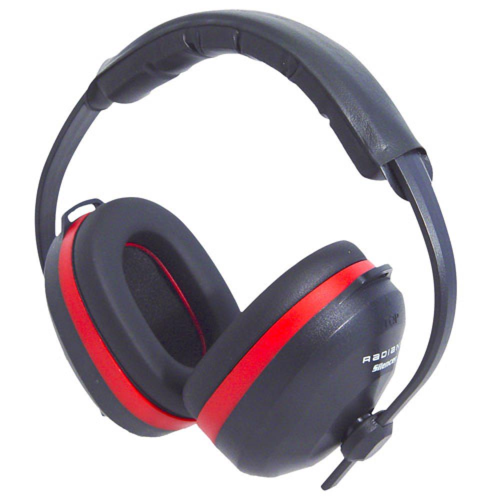 RADIANS SILENCER Black & Red Earcups<span class=' ItemWarning' style='display:block;'>Item is usually in stock, but we&#39;ll be in touch if there&#39;s a problem<br /></span>