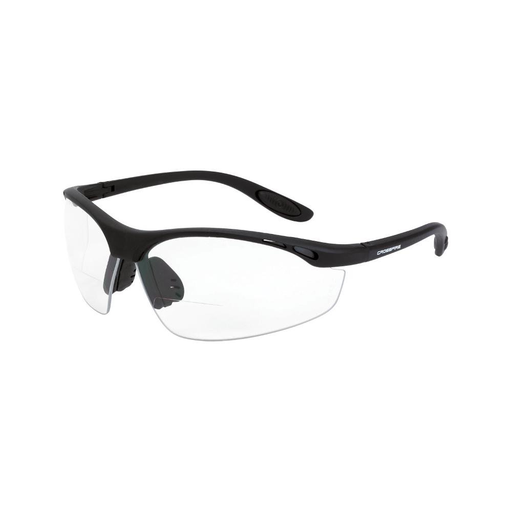 Talon Bifocal Safety Eyewear - Matte Black Frame - Clear Lens - 1.5 Diopter<span class=' ItemWarning' style='display:block;'>Item is usually in stock, but we&#39;ll be in touch if there&#39;s a problem<br /></span>