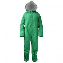 Radians 10096-50-1-GRN-L - I96ACA Economy Chem Shield Coverall with Hood - Green - Size L