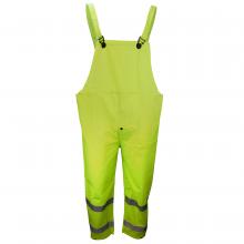 Radians 10182-13-1-HLI-2X - 1820BTF Econo-Viz Series Bib Trouser with Fly and Reflective Tape - Hi-Vis Lime - Size 2X