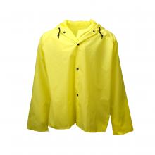 Radians 27001-00-1-YEL-S - 275AJ Tuff Wear Jacket with Attached Hood - Safety Yellow - Size S