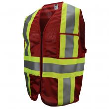 Radians CSV22-01Z1-2X - CSV22 Custom Type O Class 1 Safety Vest - Red - Size 2X