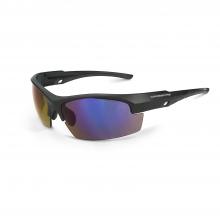 Radians 40228 - Crucible Premium Safety Eyewear - Matte Black Frame - Blue Mirror Lens