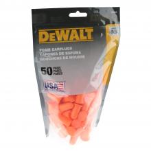 Radians DPG63BG50 - DPG63 Orange Bell NRR33 Foam Earplugs - Uncorded - 50 Pair Resealable Bag