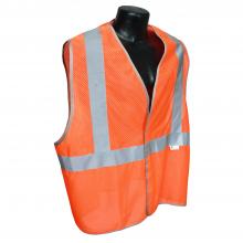 Radians HV-5ANSI-PC-M - 5ANSI-PC Type R Class 2 Safety Vest - 3.5oz Poly Mesh - Orange - Size M