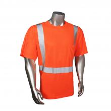 Radians HV-TS-P-4X - Hydrowick Short Sleeve Solid Safety T-Shirt - Orange - Size 4X