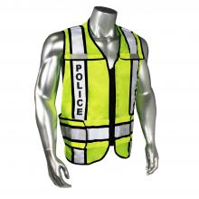 Radians LHV-207-3G-BLK-POL-R - LHV-207-3G Safety Vest - Police - Black Trim - Green - Size M-XL