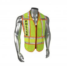 Radians LHV-207-OSPT-POL-J - LHV-207-SPT-EMS EMS Safety Vest - Police - Orange Trim - Green - Size 2X-4X