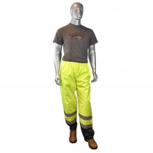 Radians SP41-EPGS-XL2X - SP41 Class E Sealed Waterproof Safety Pants - Hi-Vis Green - Size XL-2X