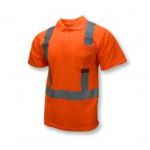 Radians ST12-2POS-M - ST12 Class 2 High Visibility Safety Short Sleeve Polo Shirt - Orange - Size M