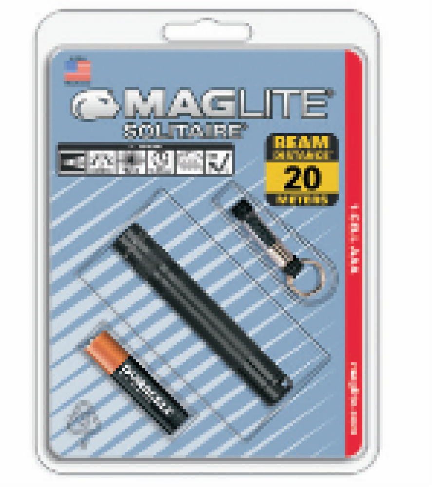 MAG-LITE®  SOLITAIRE®  AAA Hang Pack<span class=' ItemWarning' style='display:block;'>Item is usually in stock, but we&#39;ll be in touch if there&#39;s a problem<br /></span>