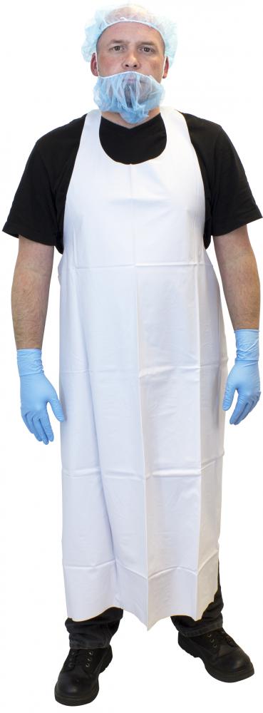 8 MIL WHITE VINYL, 35&#34;X45&#34; DIE CUT APRON  6 DZ/CS<span class=' ItemWarning' style='display:block;'>Item is usually in stock, but we&#39;ll be in touch if there&#39;s a problem<br /></span>