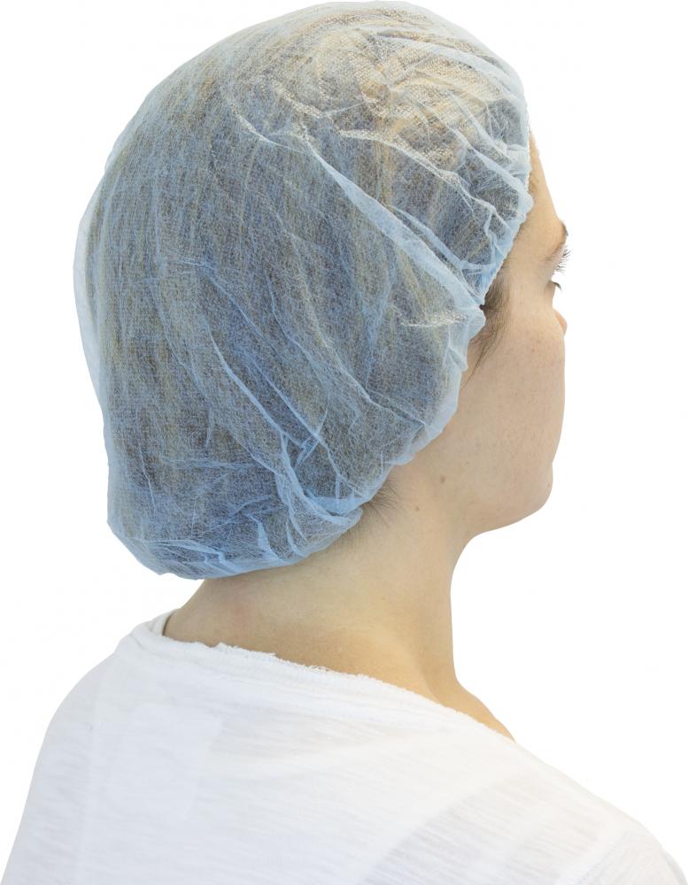 BOUFFANT, BLUE, 21&#34;,  500/CASE<span class=' ItemWarning' style='display:block;'>Item is usually in stock, but we&#39;ll be in touch if there&#39;s a problem<br /></span>