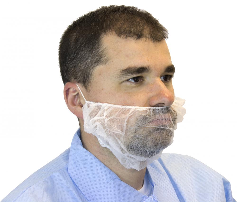 WHITE PLEATED BEARD COVERS<span class=' ItemWarning' style='display:block;'>Item is usually in stock, but we&#39;ll be in touch if there&#39;s a problem<br /></span>