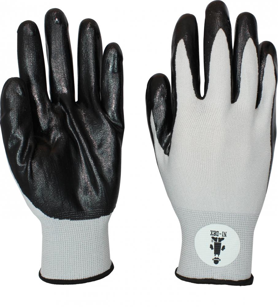 GLOVE, BLACK NITRILE COATED, BLACK POLYESTER KNIT, SMALL<span class=' ItemWarning' style='display:block;'>Item is usually in stock, but we&#39;ll be in touch if there&#39;s a problem<br /></span>