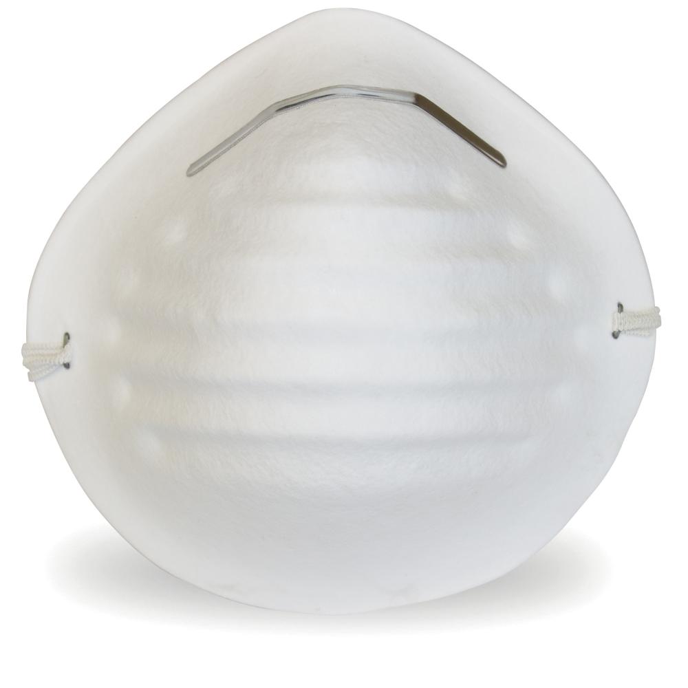 WHITE CONE NON-RATED DUST MASK 50/BX<span class=' ItemWarning' style='display:block;'>Item is usually in stock, but we&#39;ll be in touch if there&#39;s a problem<br /></span>