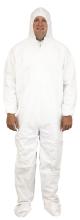 Safety Zone DCWF-5X - WHITE DISPOSABLE POLYPROPYLENE COVERALL, NO HOOD OR ELASTIC, 25/CS, 5X