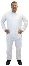 Safety Zone DCWH-LG-SMSEWA - WHITE SMS POLYPROPYLENE COVERALL, ELASTIC WRISTS & ANKLES, 25/CS, LG