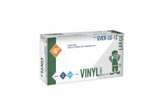 Safety Zone GVER-LG-1C - CLEAR PREMIUM POWDERED VINYL, EXAMINATION, 100/BX 10BX/CS, LG