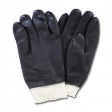 Safety Zone GPBJ-KW-2R-6 - Black Double Dipped PVC, Jersey Lining, Knit Wrist