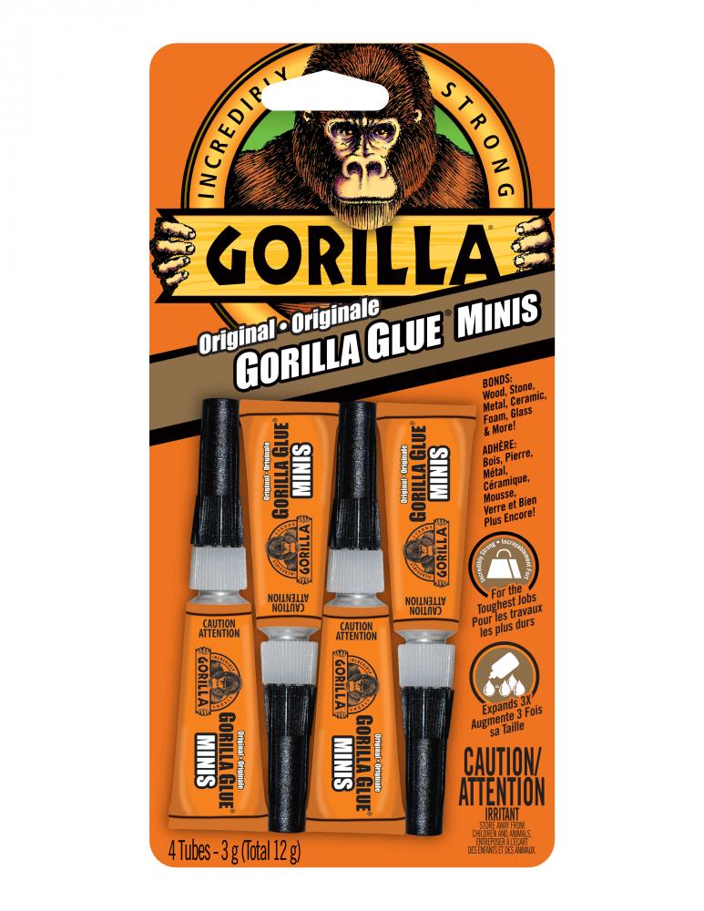 Gorilla Glue 3g Singles 4pk<span class=' ItemWarning' style='display:block;'>Item is usually in stock, but we&#39;ll be in touch if there&#39;s a problem<br /></span>