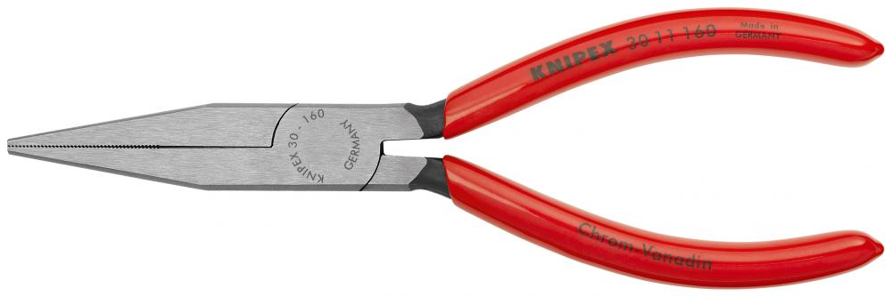 6 1/4&#34; Long Nose Pliers-Flat Tips<span class=' ItemWarning' style='display:block;'>Item is usually in stock, but we&#39;ll be in touch if there&#39;s a problem<br /></span>