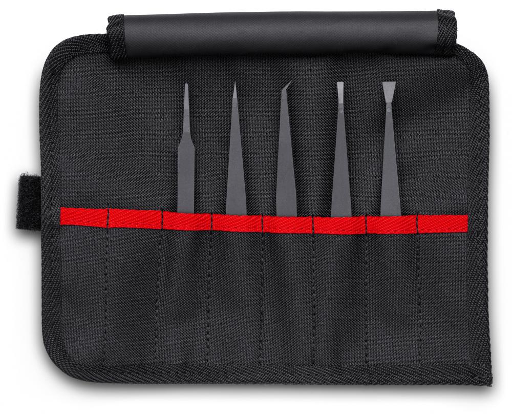 5 Pc Plastic Tweezer Set in a Tool Roll-ESD<span class=' ItemWarning' style='display:block;'>Item is usually in stock, but we&#39;ll be in touch if there&#39;s a problem<br /></span>