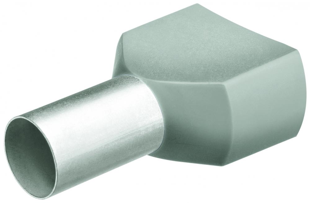 12 AWG (4.0 mm²) Twin Wire End Ferrule With Collar<span class=' ItemWarning' style='display:block;'>Item is usually in stock, but we&#39;ll be in touch if there&#39;s a problem<br /></span>