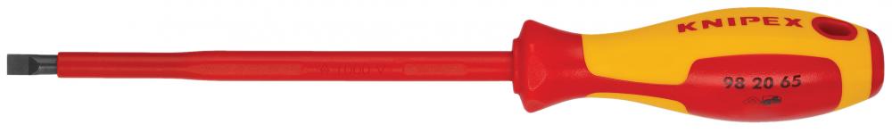 Slotted Screwdriver, 6&#34;-1000V Insulated, 1/4&#34; tip<span class=' ItemWarning' style='display:block;'>Item is usually in stock, but we&#39;ll be in touch if there&#39;s a problem<br /></span>