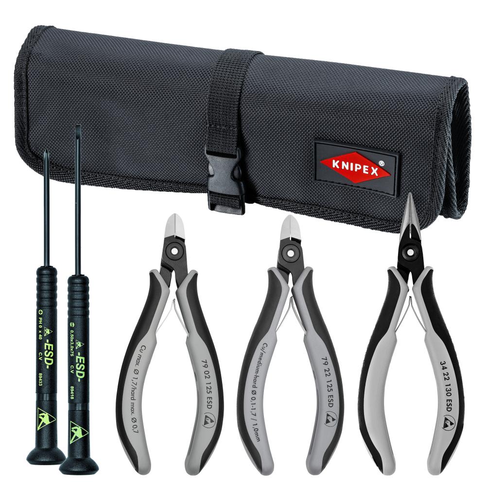 5 Pc Electronics Tool Set in a Tool Roll<span class=' ItemWarning' style='display:block;'>Item is usually in stock, but we&#39;ll be in touch if there&#39;s a problem<br /></span>