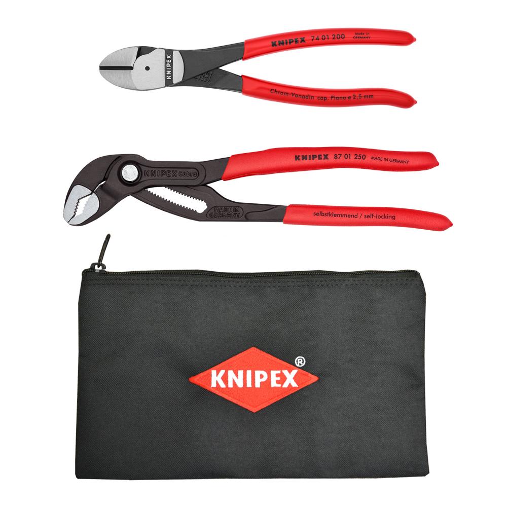 2 Pc Cobra® and Diagonal Cutters Set with Keeper Pouch<span class=' ItemWarning' style='display:block;'>Item is usually in stock, but we&#39;ll be in touch if there&#39;s a problem<br /></span>