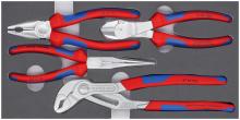 Knipex Tools 00 20 01 V17 - 4 Pc Chrome Pliers Set in Foam Tray