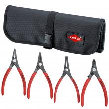 Knipex Tools 9K 00 80 50 US - 4 Pc External Precision Snap Ring Set in Tool Roll