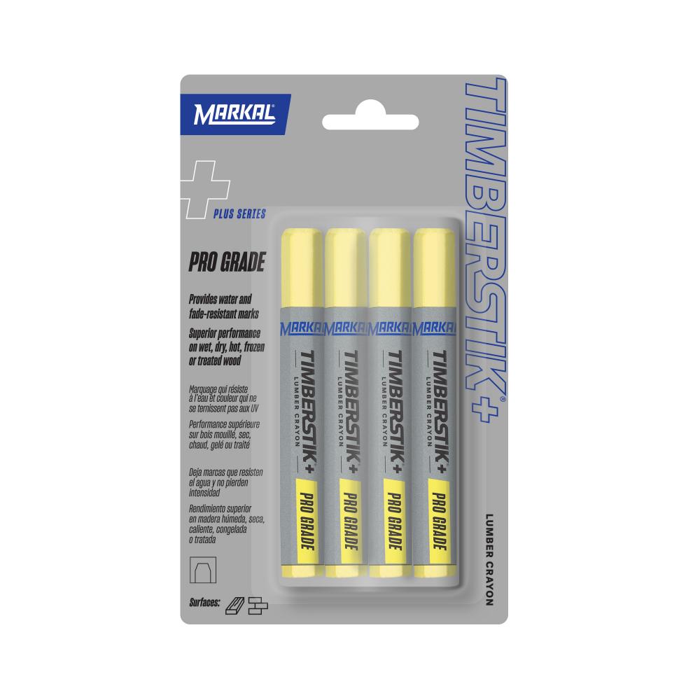 Timberstik®+ Pro Grade Lumber Crayons Carded 4-pack, Yellow<span class=' ItemWarning' style='display:block;'>Item is usually in stock, but we&#39;ll be in touch if there&#39;s a problem<br /></span>