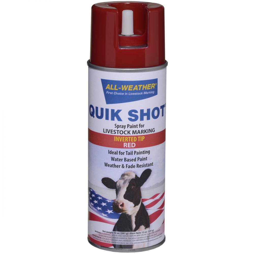 ALL-WEATHER QUIK SHOT RED INVERTED TIP<span class=' ItemWarning' style='display:block;'>Item is usually in stock, but we&#39;ll be in touch if there&#39;s a problem<br /></span>