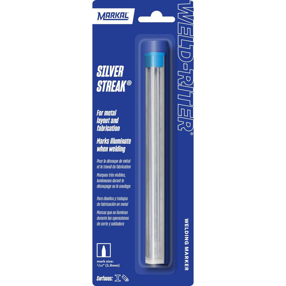 Silver-Streak® Round Reflective Lead Refills, silver<span class=' ItemWarning' style='display:block;'>Item is usually in stock, but we&#39;ll be in touch if there&#39;s a problem<br /></span>