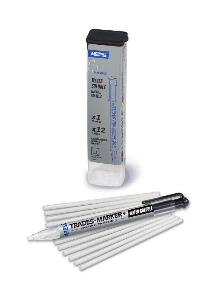 Trades-Marker®+ Water Soluble Mechanical Grease Pencil Starter Pack, White<span class=' ItemWarning' style='display:block;'>Item is usually in stock, but we&#39;ll be in touch if there&#39;s a problem<br /></span>