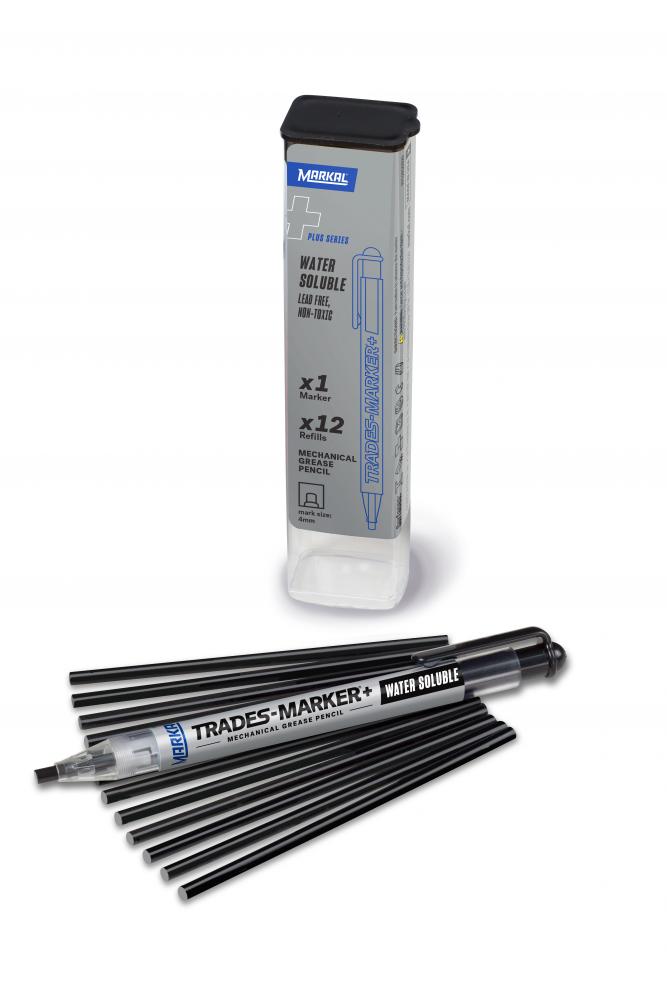 Trades-Marker®+ Water Soluble Mechanical Grease Pencil Starter Pack, Black<span class=' ItemWarning' style='display:block;'>Item is usually in stock, but we&#39;ll be in touch if there&#39;s a problem<br /></span>