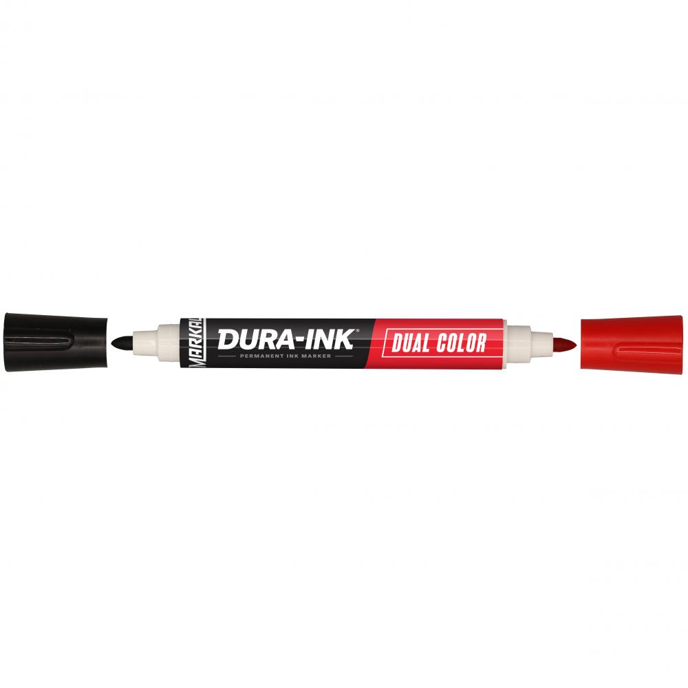 DURA-INK® Dual Color Permanent Ink Marker, Black & Red<span class=' ItemWarning' style='display:block;'>Item is usually in stock, but we&#39;ll be in touch if there&#39;s a problem<br /></span>