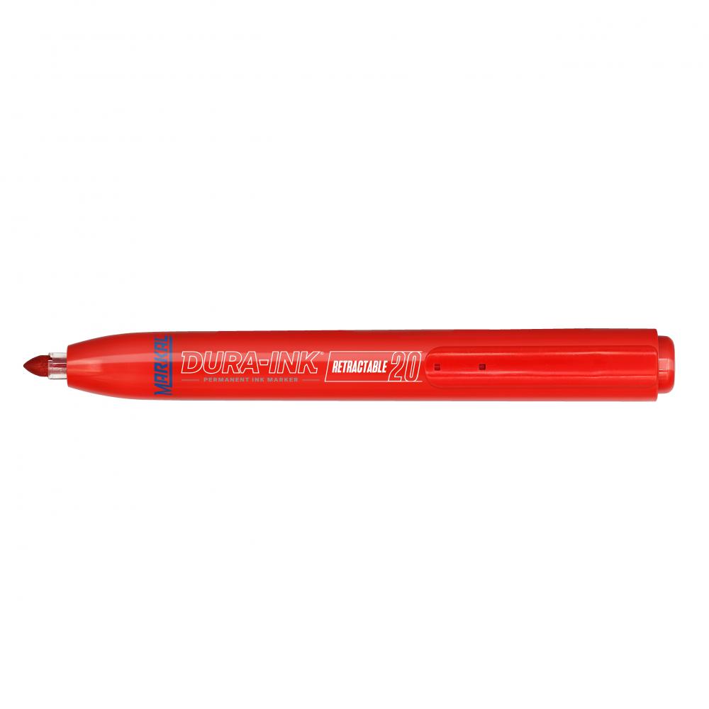 DURA-INK® Retractable Ink Marker, Red<span class=' ItemWarning' style='display:block;'>Item is usually in stock, but we&#39;ll be in touch if there&#39;s a problem<br /></span>