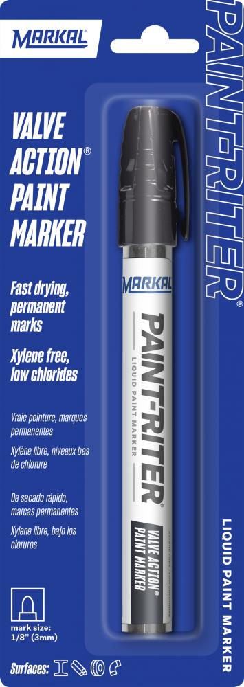 Paint-Riter® Valve Action Liquid Paint Marker - Carded, Black<span class=' ItemWarning' style='display:block;'>Item is usually in stock, but we&#39;ll be in touch if there&#39;s a problem<br /></span>