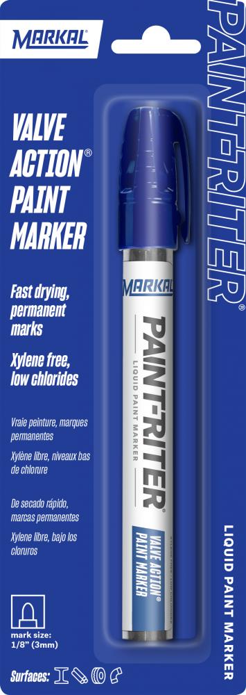 Paint-Riter® Valve Action Liquid Paint Marker - Carded, Blue<span class=' ItemWarning' style='display:block;'>Item is usually in stock, but we&#39;ll be in touch if there&#39;s a problem<br /></span>