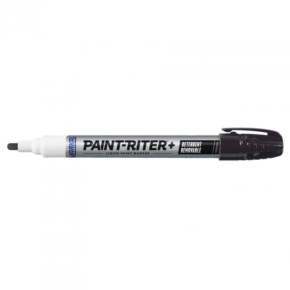 Paint-Riter®+ Detergent Removable Liquid Paint Marker, Black<span class=' ItemWarning' style='display:block;'>Item is usually in stock, but we&#39;ll be in touch if there&#39;s a problem<br /></span>