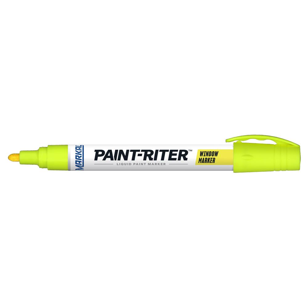 Paint-Riter® Window Marker Removable Paint Marker, Fluorescent Yellow<span class=' ItemWarning' style='display:block;'>Item is usually in stock, but we&#39;ll be in touch if there&#39;s a problem<br /></span>