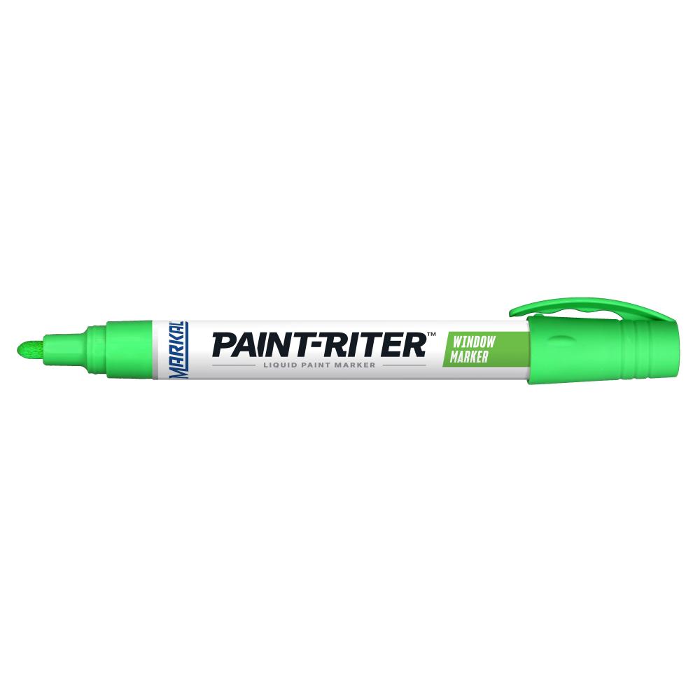 Paint-Riter® Window Marker Removable Paint Marker, Fluorescent Green<span class=' ItemWarning' style='display:block;'>Item is usually in stock, but we&#39;ll be in touch if there&#39;s a problem<br /></span>