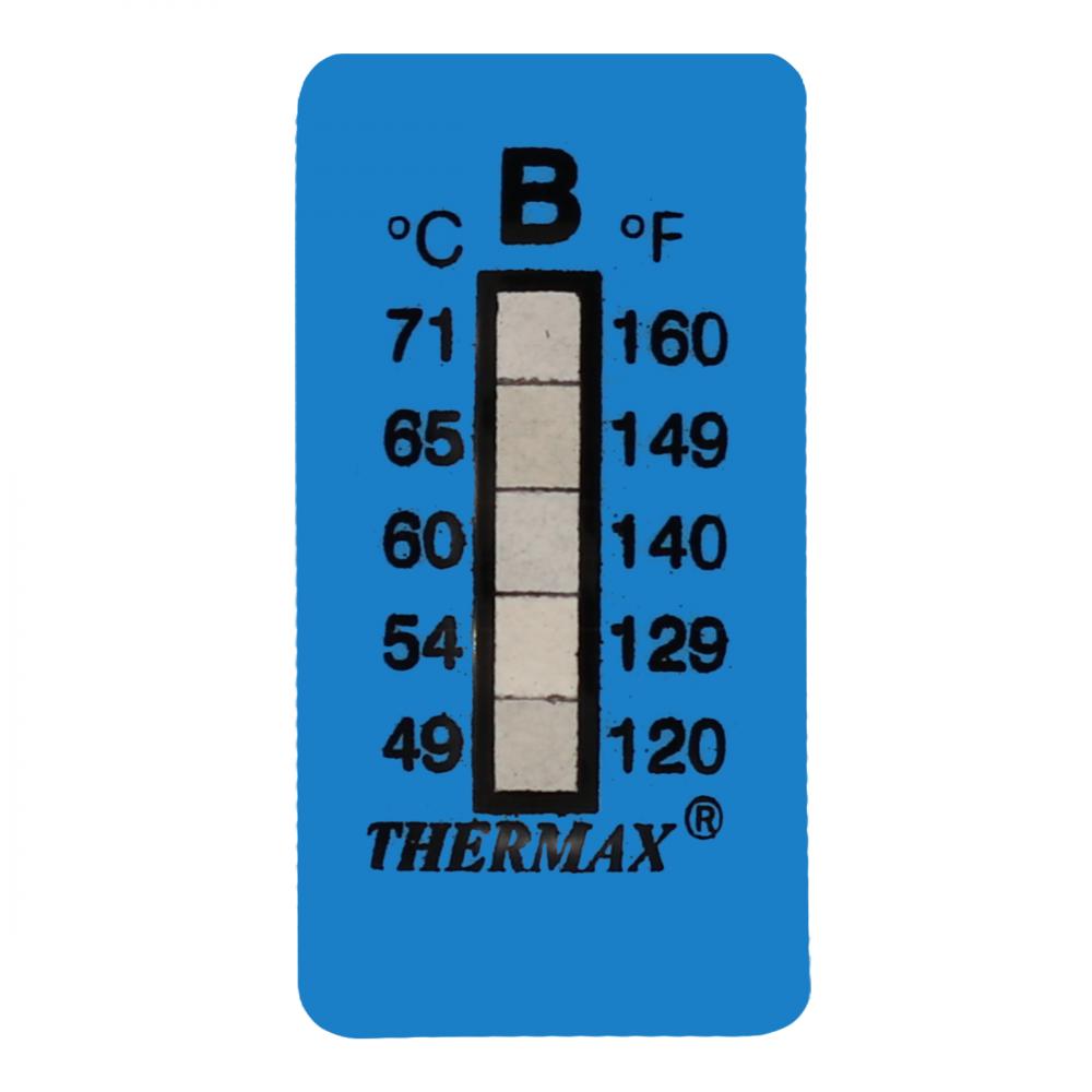 Thermax® 5 Level Strips - B, (120, 129, 140, 149, 160F / 49, 54, 60, 65, 71C), Pack of 10<span class=' ItemWarning' style='display:block;'>Item is usually in stock, but we&#39;ll be in touch if there&#39;s a problem<br /></span>