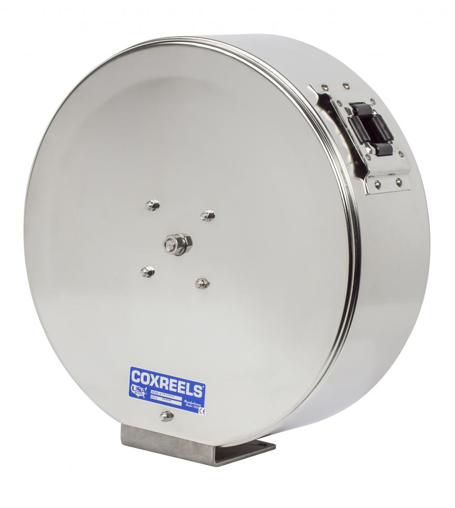 Stainless Steel Spring Driven Enclosed Hose Reel 3/8inx50ft<span class=' ItemWarning' style='display:block;'>Item is usually in stock, but we&#39;ll be in touch if there&#39;s a problem<br /></span>