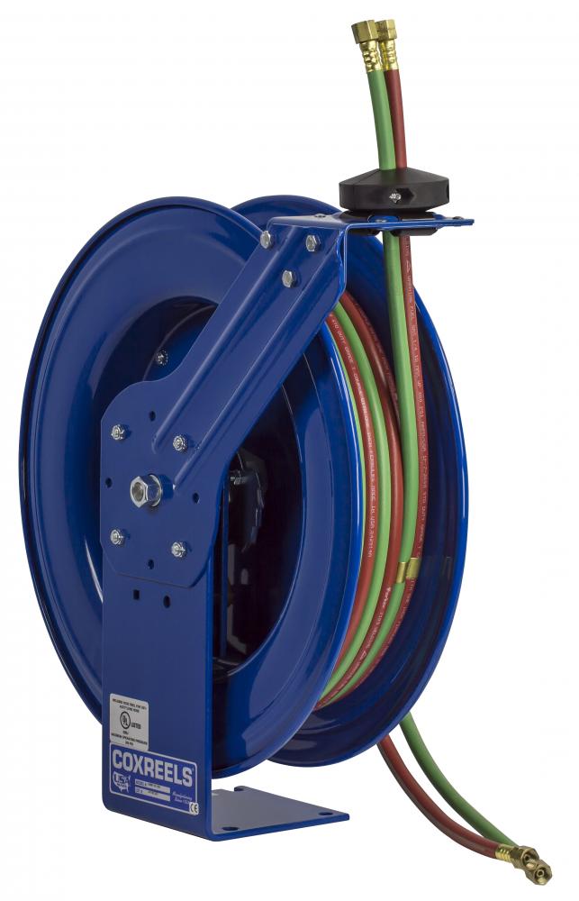 Spring Driven Welding Hose Reel 1/4inx50ft T-Grade 200PSI<span class=' ItemWarning' style='display:block;'>Item is usually in stock, but we&#39;ll be in touch if there&#39;s a problem<br /></span>