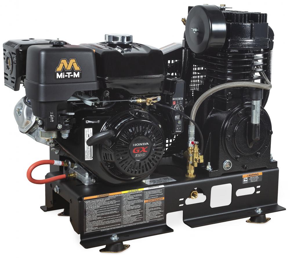 Base Mount Two Stage Gasoline Air Compressor<span class=' ItemWarning' style='display:block;'>Item is usually in stock, but we&#39;ll be in touch if there&#39;s a problem<br /></span>